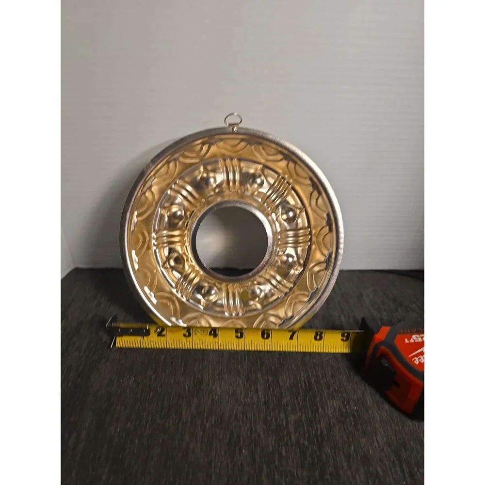 Vintage Jello Mold Bundt Pan Copper Rose Gold Tone Aluminum Wall Hanging
